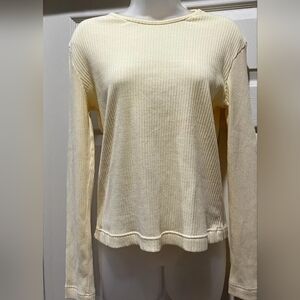 Fiorlini International Womens Ribbed Knit Size Medium Long Sleeve Pull Over